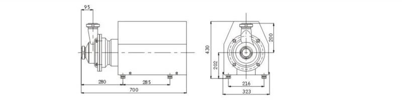 5.5/7.5Kw-25T/30T-24 回程泵(自吸泵) Return pump(self-priming pump)