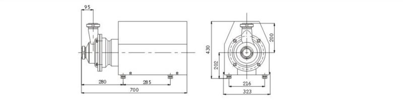 5.5/7.5Kw-25T/30T-24 回程泵（自吸泵） Return pump(self-priming pump)